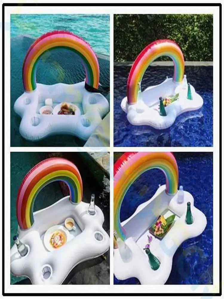 Pool Party Beverage Cooler Bar Storage Ice Pad Coaster Container