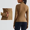 New Horse Riding Equipment Zipper Pocket Sports Top Women's One Piece Finger Waist Stand Collar Fashion Wind Tight Female 5
