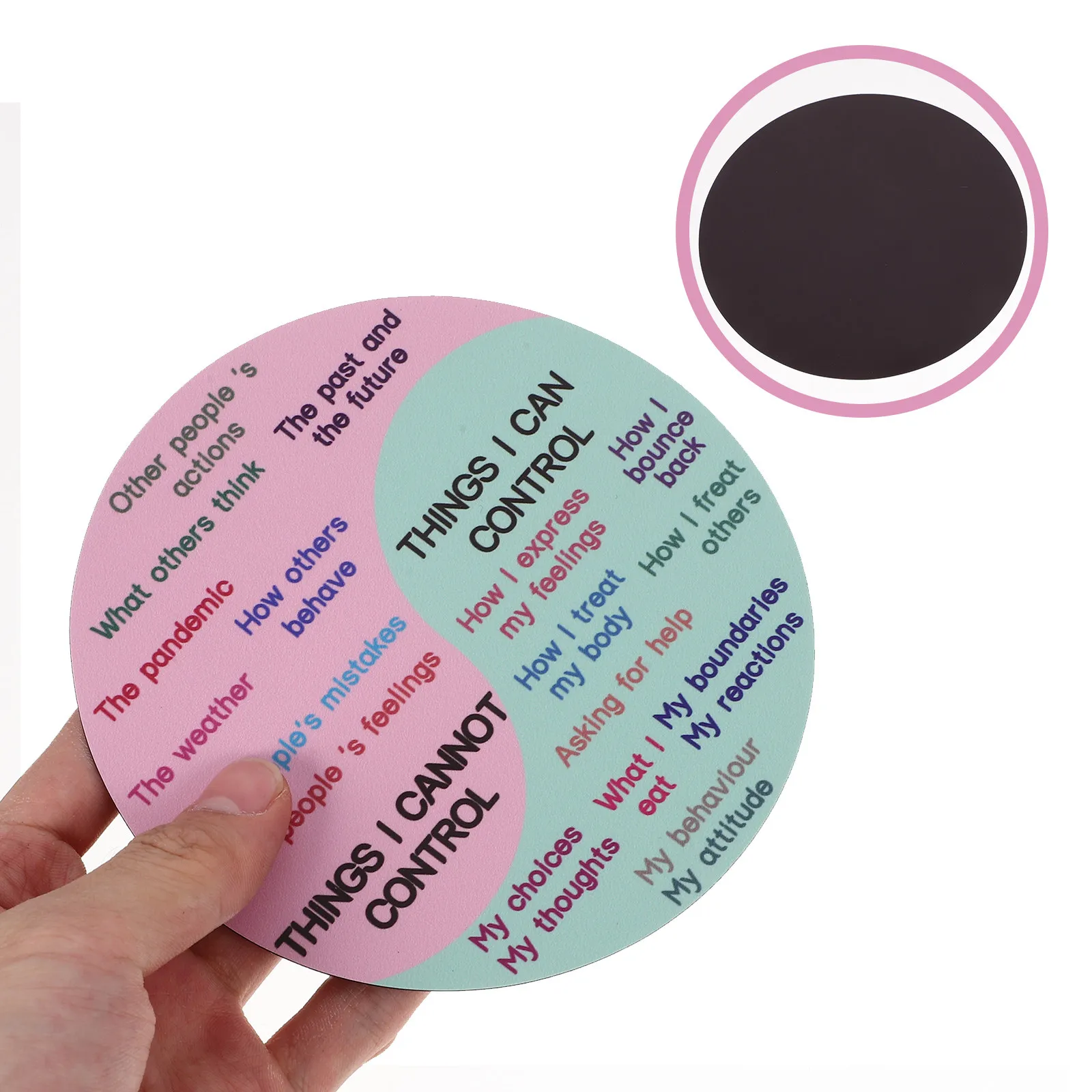 자석 감정 휠 스티커 PVC 고무 감정 차트 데칼 노트북 냉장고 장식 학교 상담사 선물 아이디어