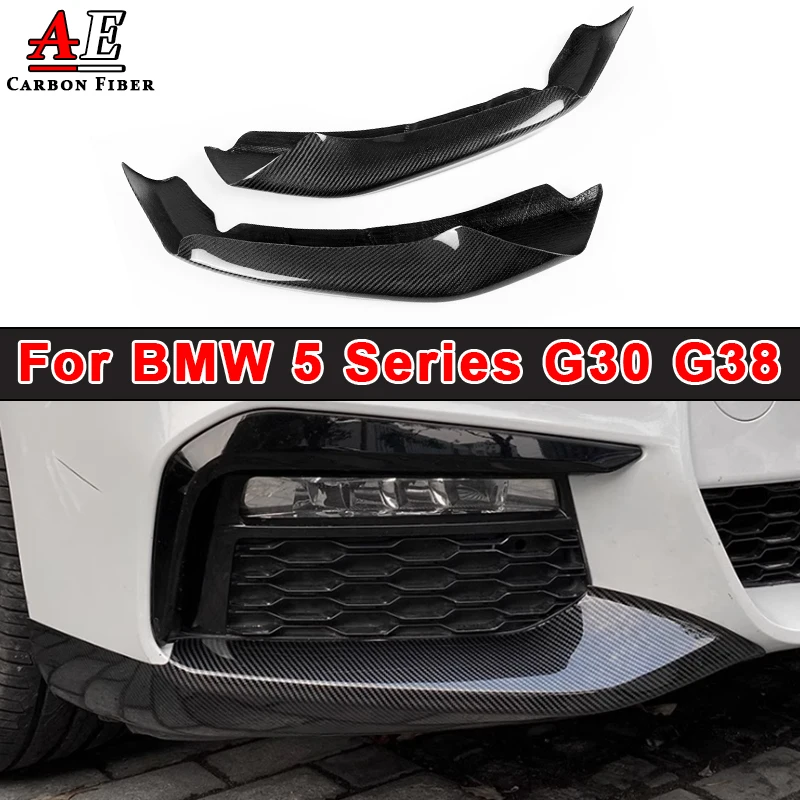 

Carbon Fiber Wrap Angle For BMW 5 Series G30 G38 530i 540i 525i M Sports Car Front Bumper Splitter Corner Trim Cover Front Chin