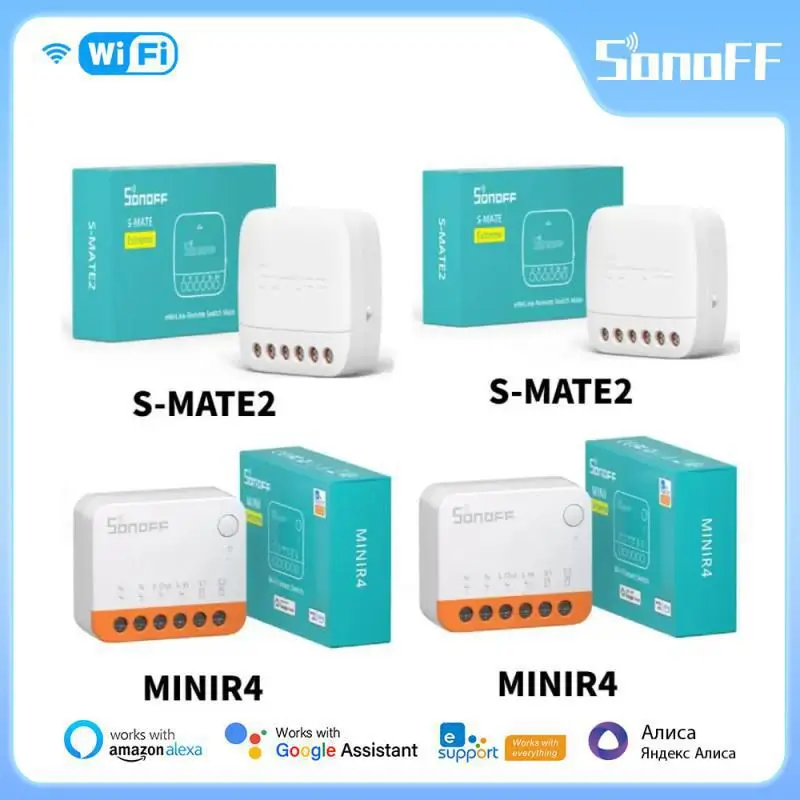 

SONOFF Extreme Switch Mate S-MATE2/MINIR4 EWeLink-дистанционное управление через Smart Switch для умного дома через Alexa Google Home IFTTT