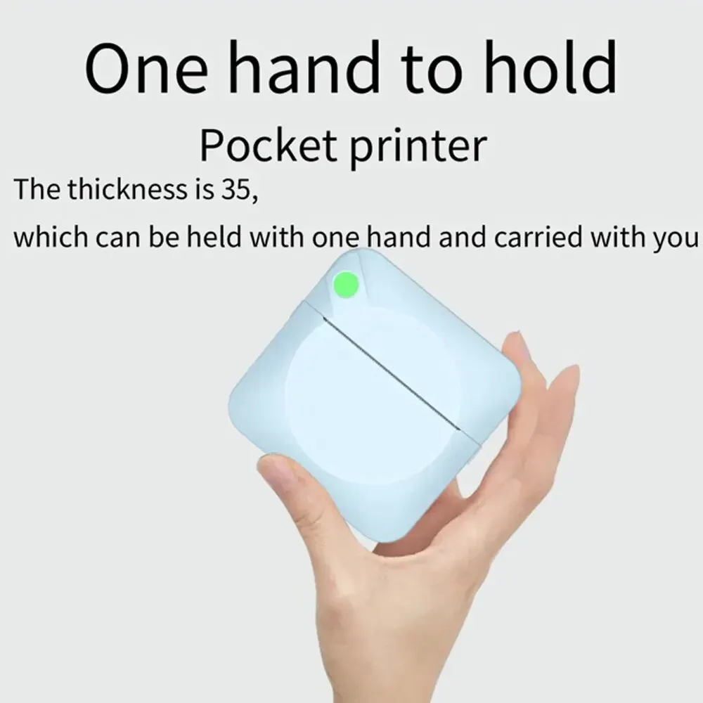 Label Printer Fun Print Portable Thermal Self-adhesive Stickers Photo Printer HD Mini Bluetooth 57*25mm Supplies 2D Label Maker For Phone label printer
