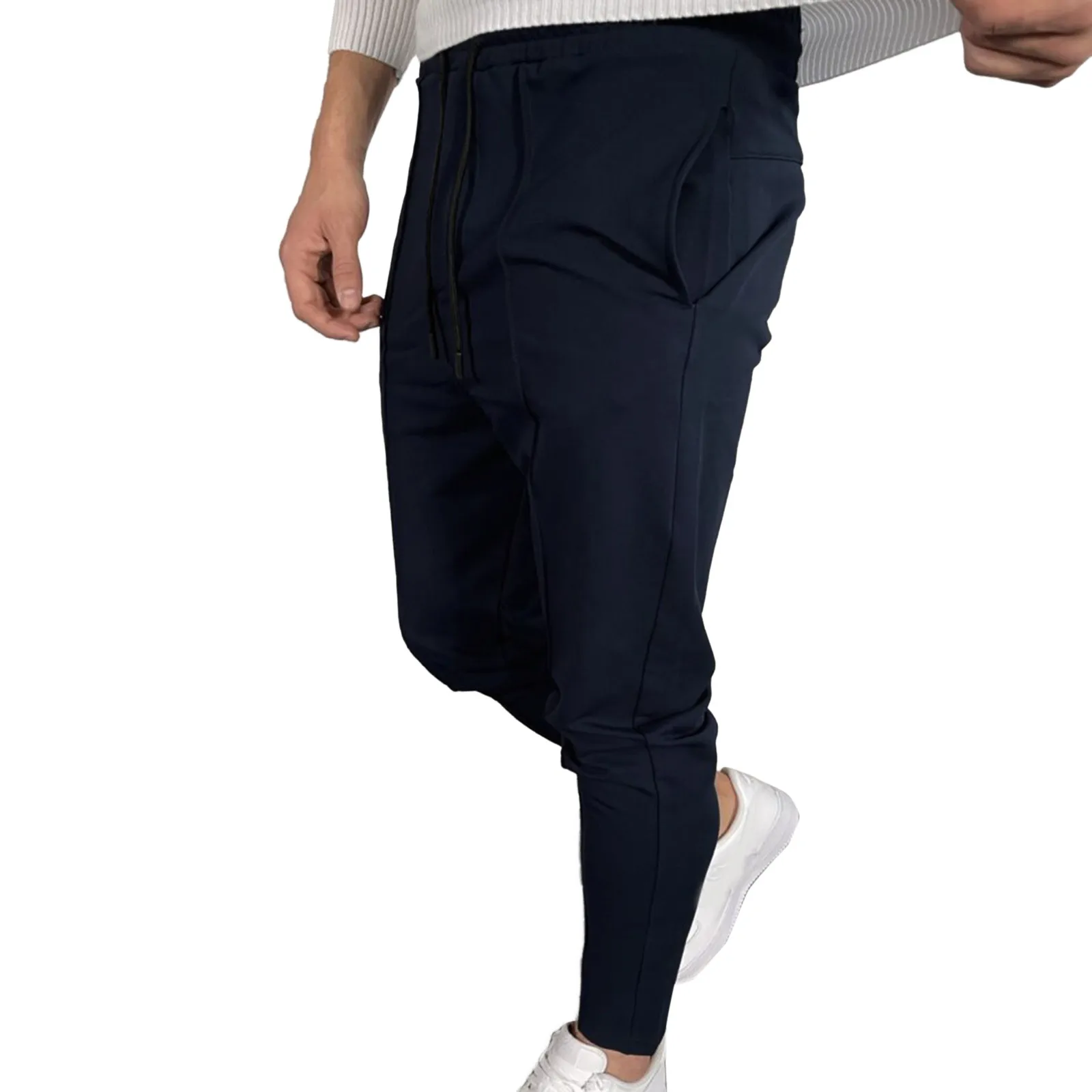 Men's Zipper Casual Tracksuit Pants Thin Sports Jogging Breathable No Elasticity Streetwear Trousers Pockets Sweatpants green sweatpants