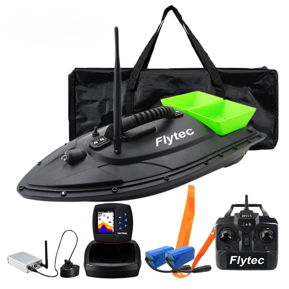 2011-5 500M Dual Motors Remote Control Bait Boat Ice Fishing Sonar Sensor Fish Finder For Bait Boat Fishing