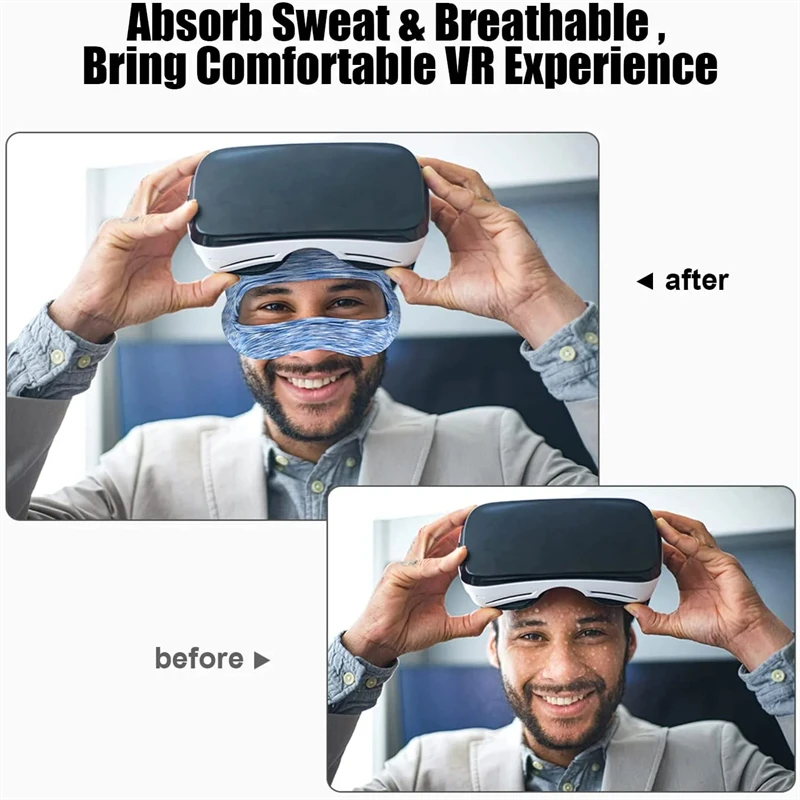 VR Eye Mask Cover Breathable and Sweat-absorbing Home VR Auxiliary Accessories Virtual Reality Headwear Eye Mask Anti Slip Mask