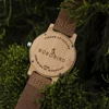 BOBO BIRD Men's Classic Quartz Watch Natural Bamboo Case with Genuine Leather Strap Customized Dropshipping 3