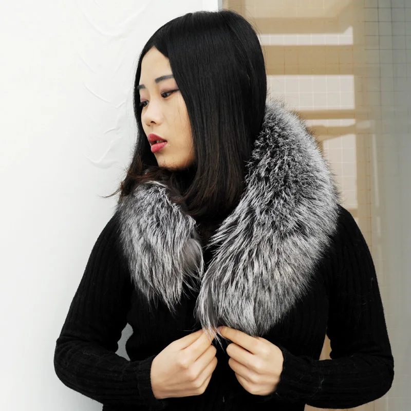

Gorgeous Detachable Real Raccoon/Fox Fur Collar Scarf for Parka Coat CX-A-76