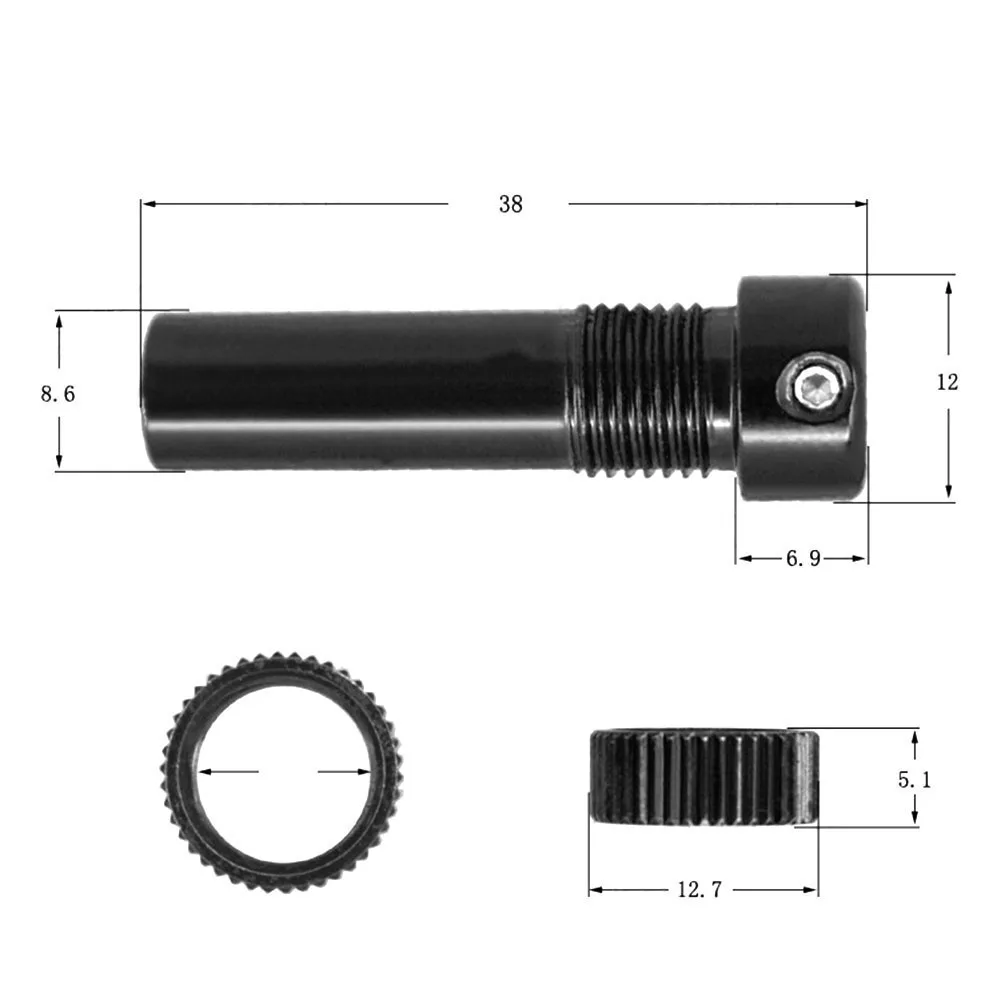 Für Gitarrenperformance, 8,6 mm Tremolo-Stangenbuchse, Tremolo-Griff, stabile Verbindung, reibungslose Steuerung für E-Gitarre – Detail 29