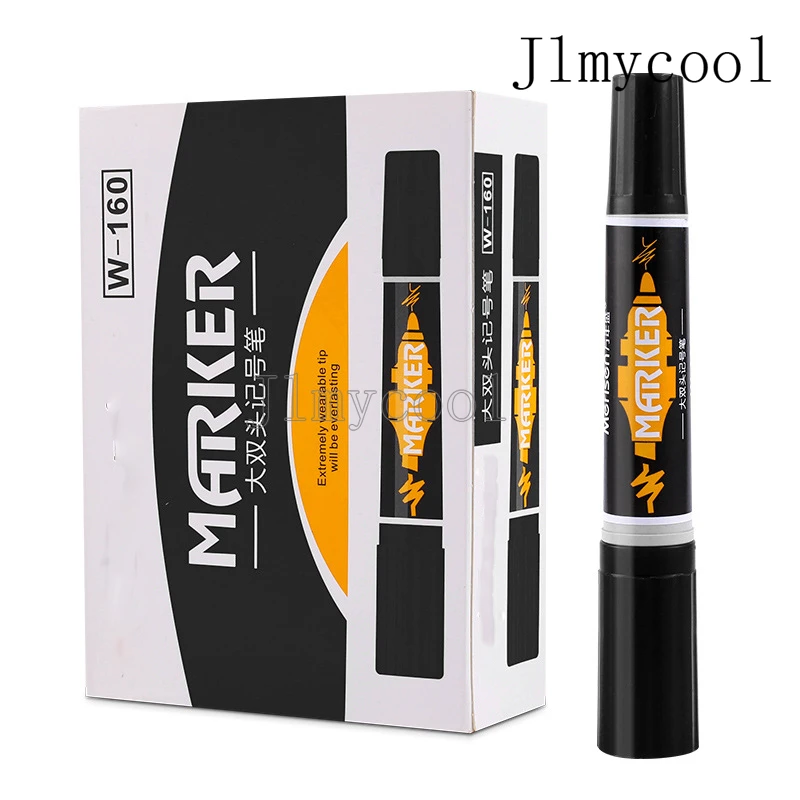 W-160 마커 유성 대형 양면 두꺼운 마커 큰 팁 마커 광고 그림 그리기 그래피티 물류 도면