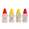 Condiment Bottles 4pcs Portable Seasoning Storage Containers Jars BBQ Office School Bento Box Dressing Dispensers 2