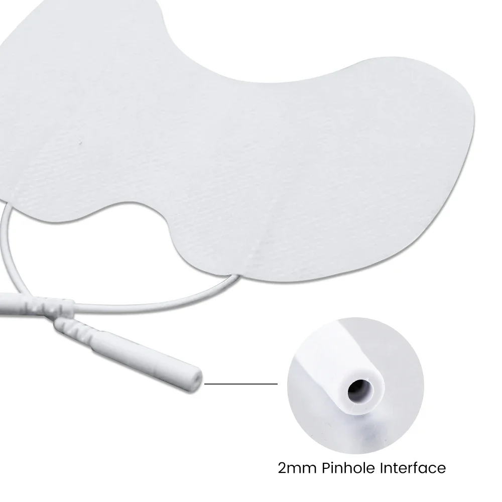 2/4PCS Reusable Self-adhesive 2mm Pin Electrode Pad Physiotherapy Gel Patch for Knee TENS Unit Body Acupuncture Therapy Massager