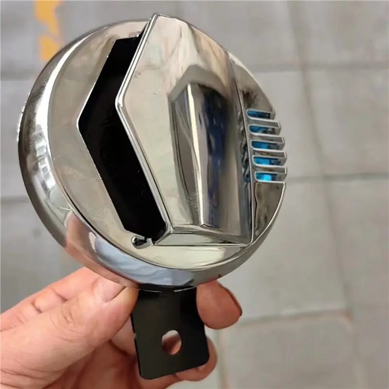 A72M-크롬 오토바이 12V 슈퍼 시끄러운 110Db 94Mm 전기 경적 혼다 가와사키 용 크롬 커버 모터 액세서리