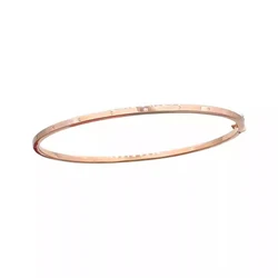 Rose Gold - Plated Purple Bracelet - Elegant High - Grade Fashion Bangle (Rose Gold)