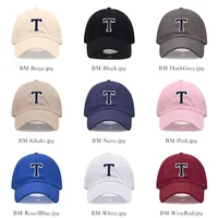 Initials Letters A-Z Embroidery Baseball Cap For Men Women Soft Cotton Fashion Dad Hat Adjustable Wholesale Dropshipping 2