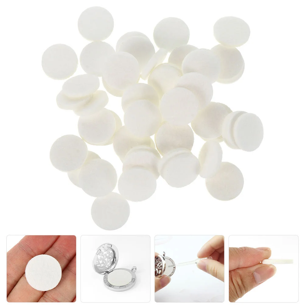 100 Pcs Car Aroma Diffuser Cotton Sheet Pad 2.25X2.25X0.3CM Household Aromatherapy Accessory car aroma diffuser pad
