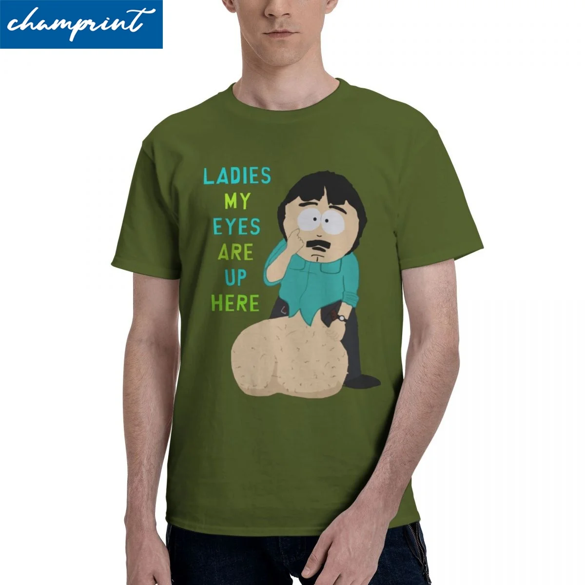 

Men Women's Randy Marsh Huge B T Shirts SouthPark Pure Cotton Clothes Humor Short Sleeve Crew Neck Tee Shirt Gift Idea T-Shirts