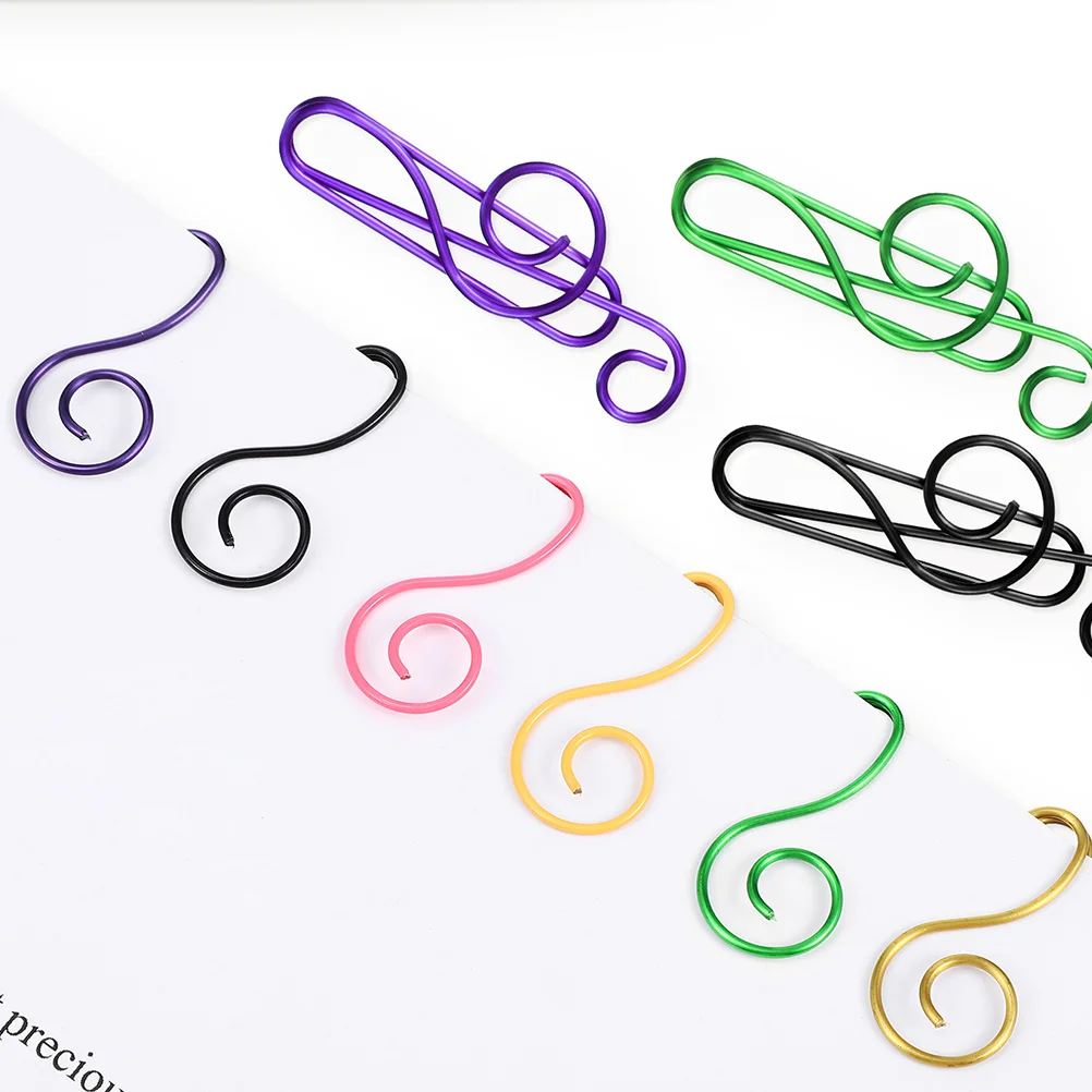 

Unique Music Note Shaped Clip Paperclip Note Shaped Clip Colorful Metal Clip Use Document Paper Clip Office Supply