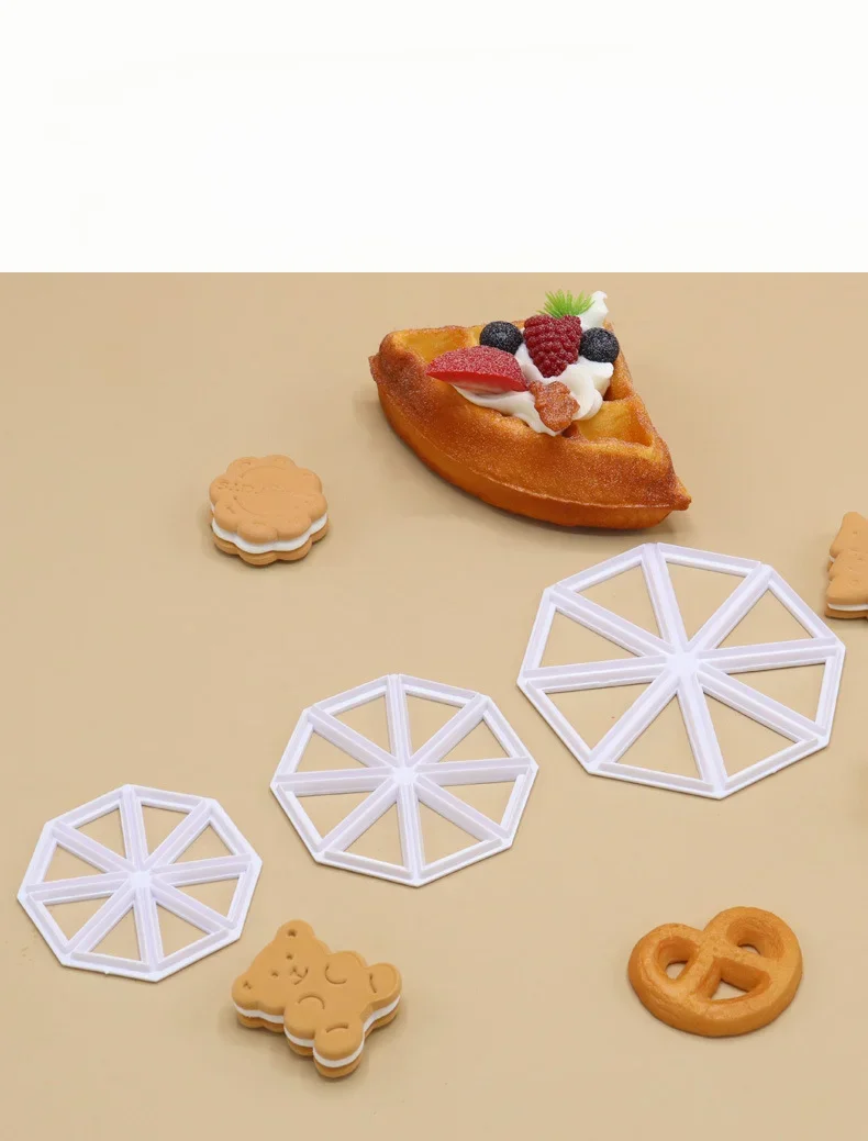 3Pcs Fondant Cake Mold Set – Triangle Flag Shape Cookie Cutters and Biscuit Stamps for ... - SKU CMS01426 - UGI Packaging