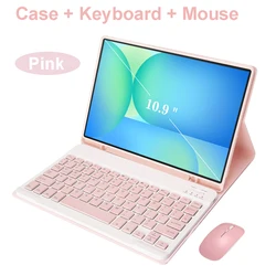 Premium Bluetooth Keyboard Case - Portuguese Keyboard (Pink B)