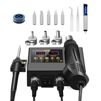 8898 Soldering Station Portable Digital Hot Air Gun BGA Rework Solder Station Hot Air Blower Heat Gun Desoldering VS 8586D 8586 1