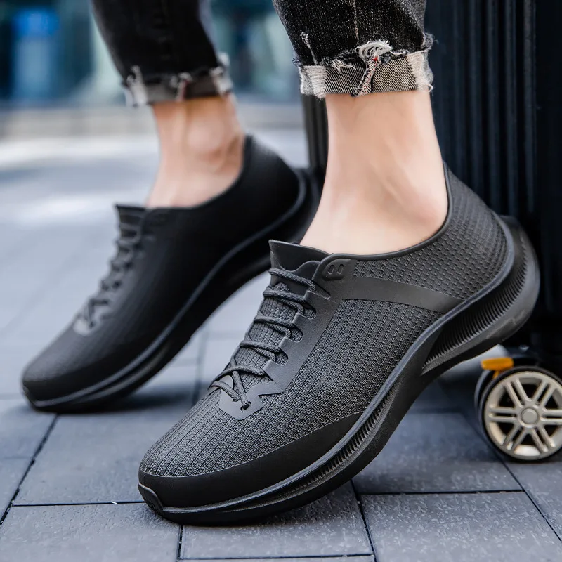 Motorcycle Riding Protective Boots New Rain Boots Short Tube Fashion Waterproof Shoes Outdoor Climbing Waterproof Rubber Shoes