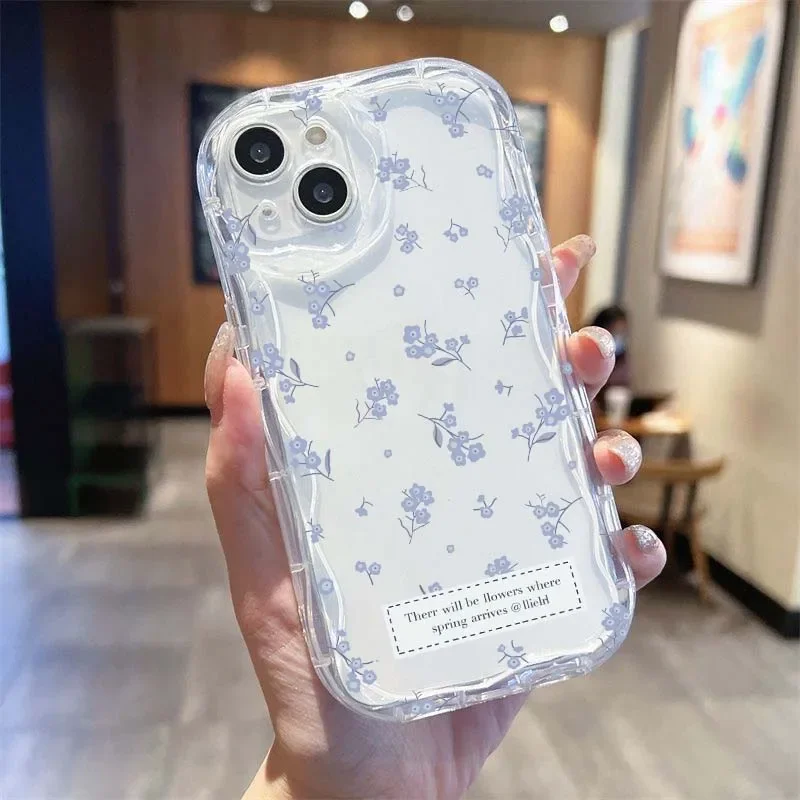 Yellow Floral Wave Phone Case