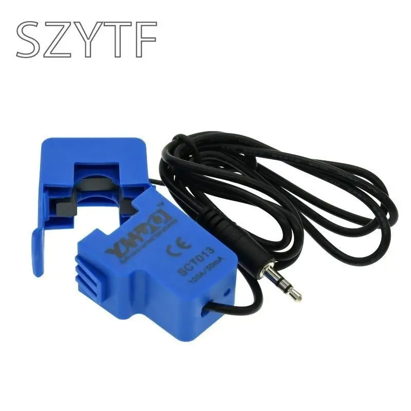 SCT013 Split Core Current Transformer AC Current Sensor 5A 10A 15A 20A 30A 50A 60A 100A 1V 50mA Open-Close Non-invasive Amp image 5