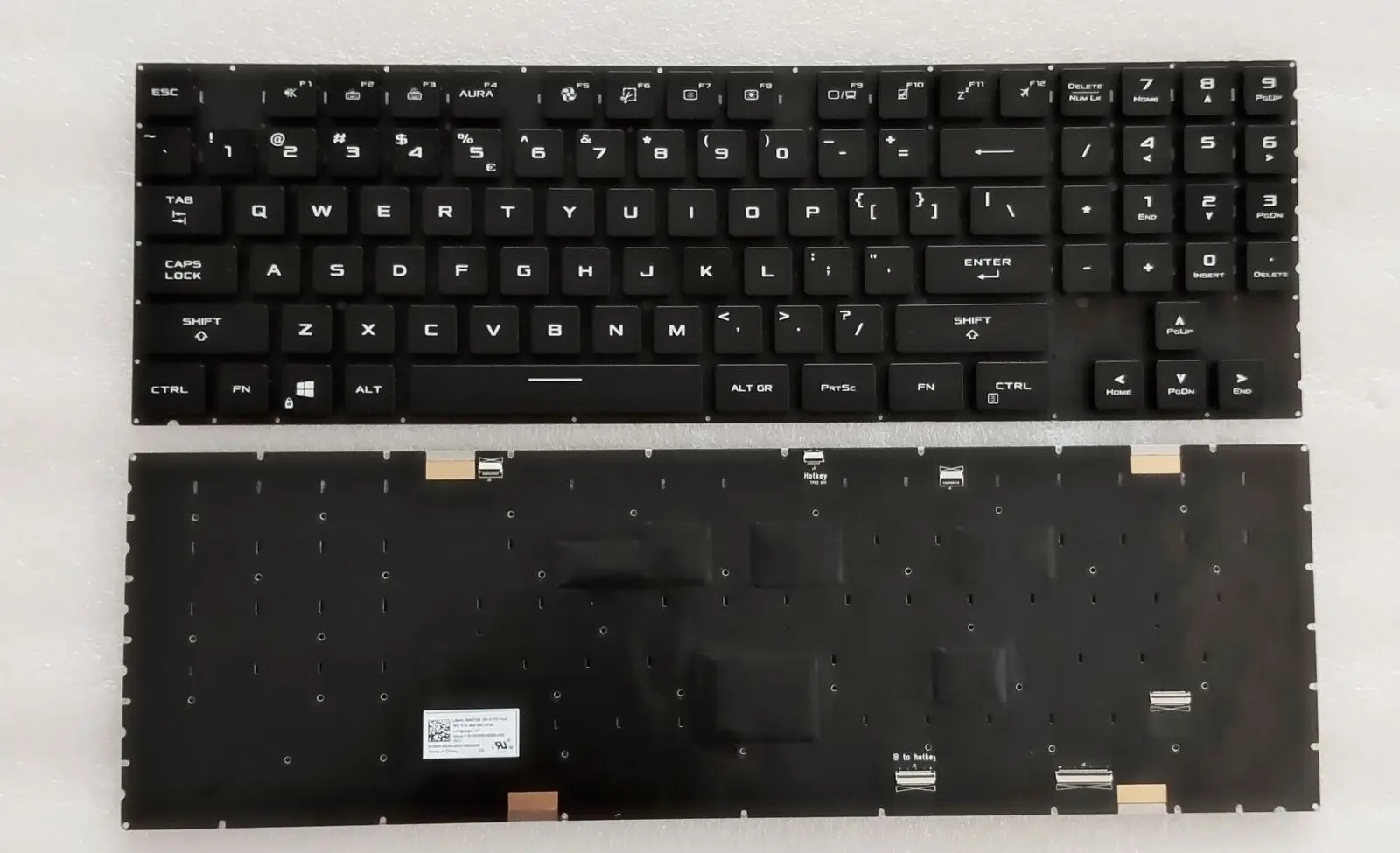 Nuovo Laptop Inglese Per Asus Rog Strix Scar 17 G733Z G733Q G733Qr G733Zw G733Cw Nero Tastiera Usa Retroilluminata