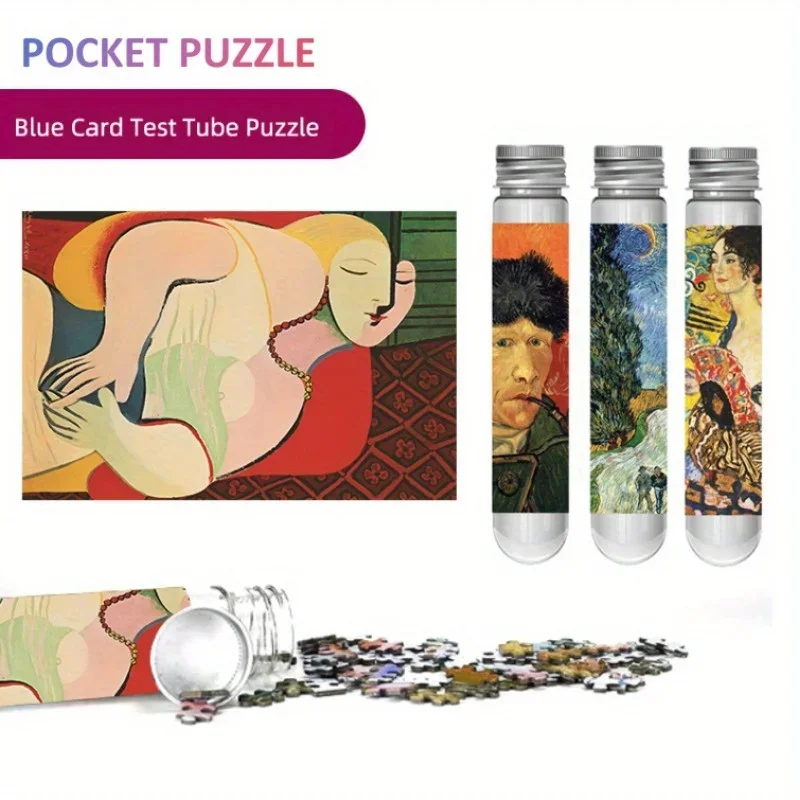 150pcs Mini Test Tube Puzzle the Dream Pablo Picasso Famous Painting Educational Game Home Decor Festival Gift Birthdat Present 5