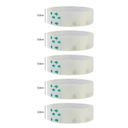 Clear Transparent Adhesive Tape - Multipurpose Rolls for Gift Wrapping, Packing, Home, Office, and School Use (8mm - 5PCS)