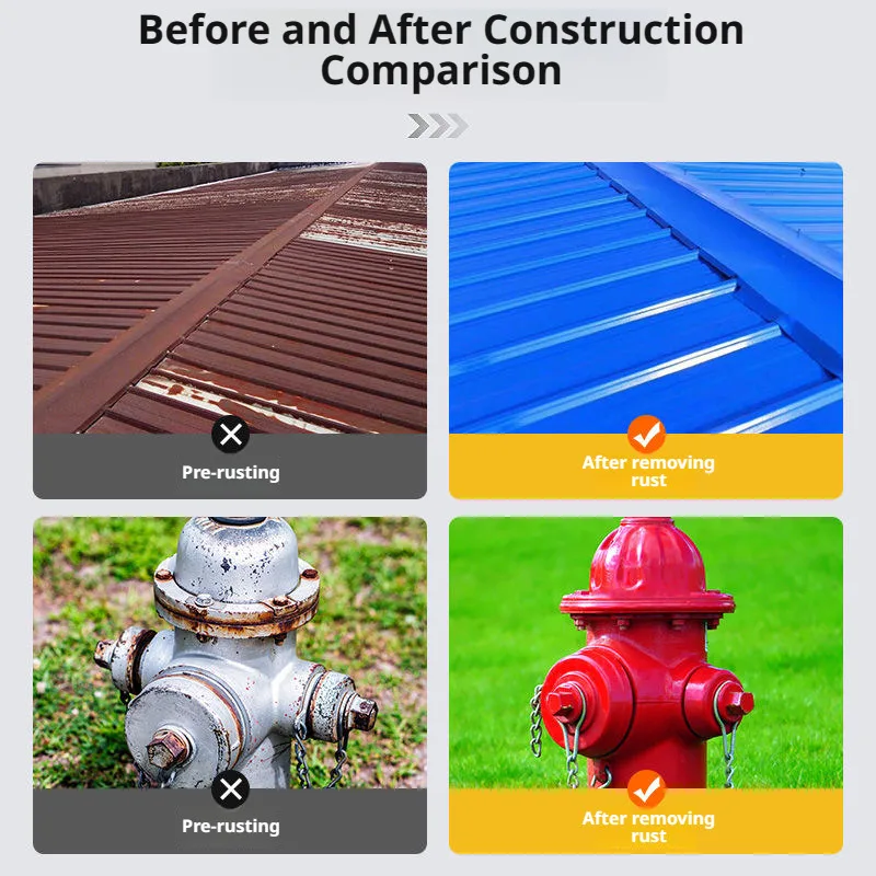Rust converting agent water-based metal anti-rust paint grind-free
