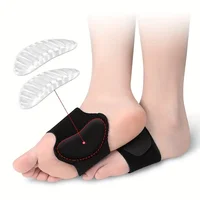 2pcs Compression Arch Support Brace for Men And Women For Flat Feet, High Arches, Fallen Arches, Heel Fatigue 1