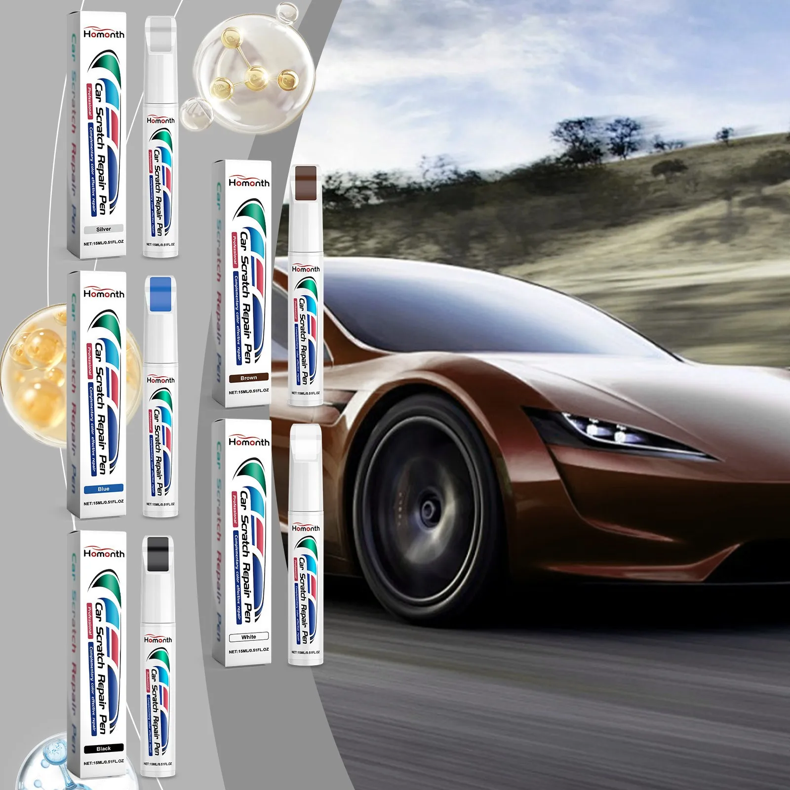 Car Touchup Pen Two In One Paint Scratch Removal