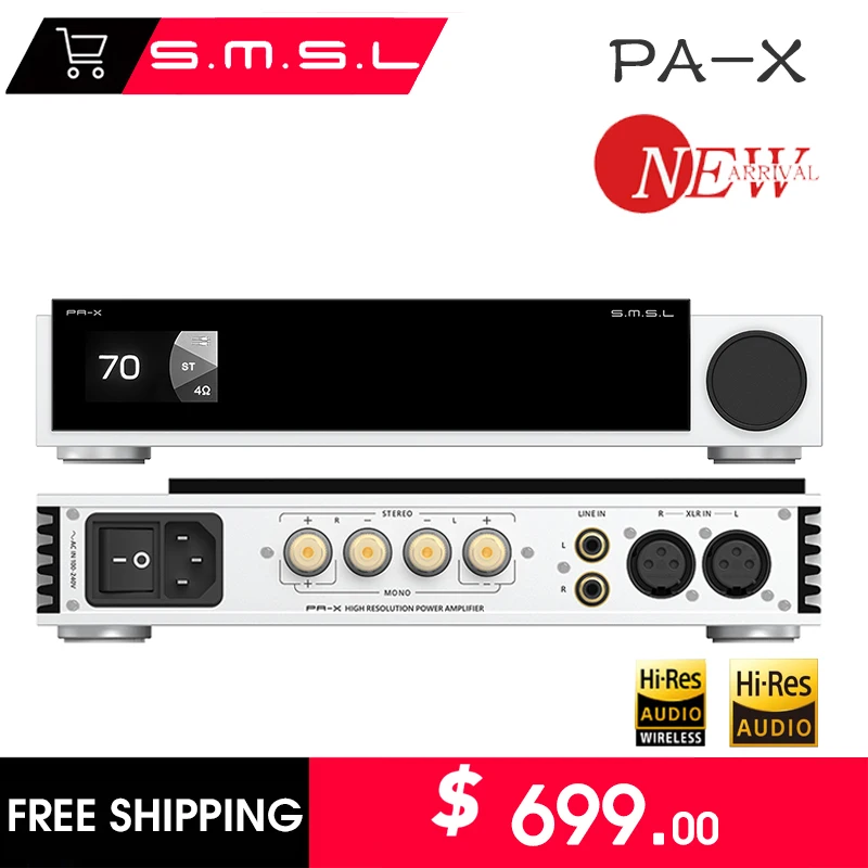 SMSL PA-X 窒化ガリウムパワーアンプ HIFI 2 チャンネルデジタル