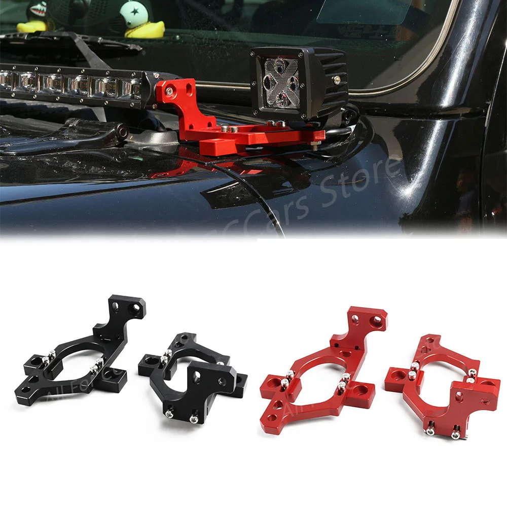 

КРОНШТЕЙН А-столба + рабочий фотоэлемент кронштейн 2 в 1 CNC кронштейн для Wrangler модифицированный Wrangler JL 2018 -2024 аксессуары