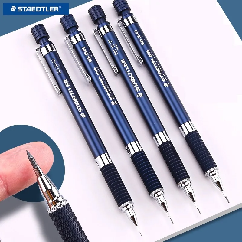 STAEDTLER 925 Professional Drawing Metal Mechanical Pencil,Low‑Center‑Gravity Metal Pen Body,0.3/0.5/0.7/0.9/1.3/2.0 Stationery 1