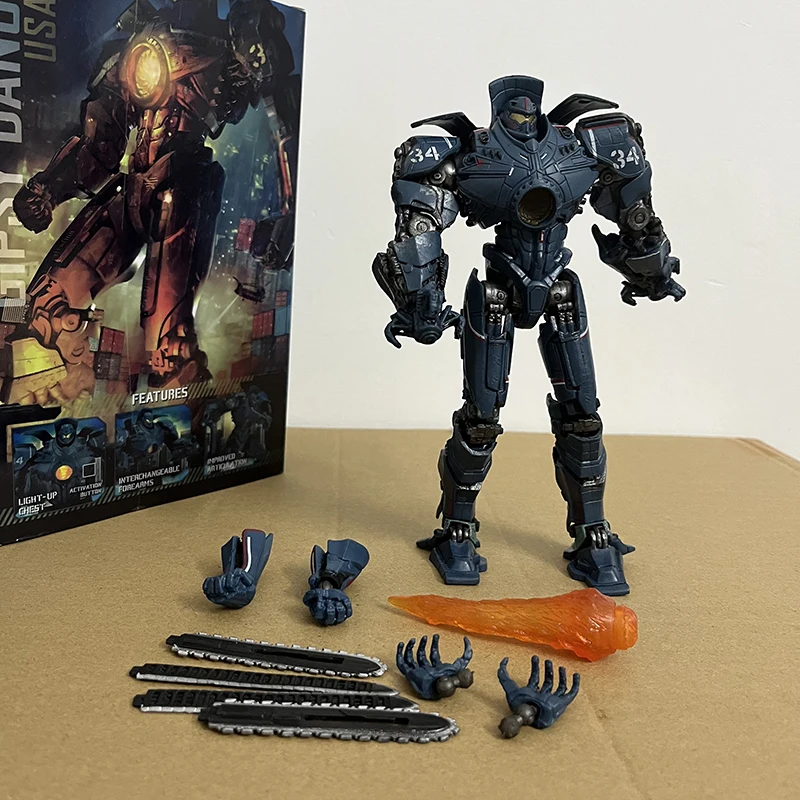 Neca Pacific Rim 그림 LED 레드 트램프 일본 메카 반다이 집시 위험 흑요석 분노 유레카 레이더 갑옷 유행 장난감 선물