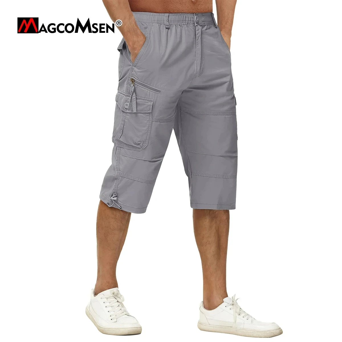 Hiking Shorts Wrangler Men's Cargo Shorts With Elastic Waist