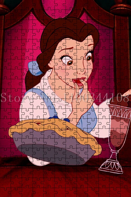 Puzzle Amour Vitrail (La Belle Et La Bête) 300 Pièces (D-300-717)
