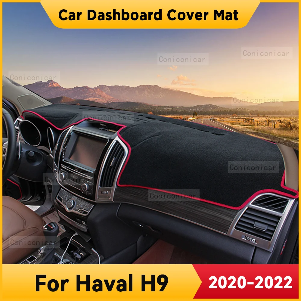 

For HAVAL H9 2020-2022 Car Dashboard Cover Mat Non-slip Sun Shade Cushion Protective DashMat Pad ANti-UV Interior Accessories