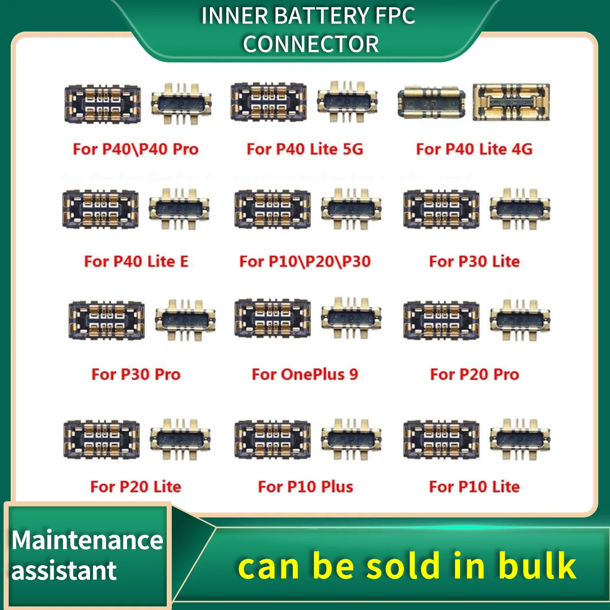 Inner Battery FPC Connector For HuaWei P10 P20 P30 P40 Lite E Pro Plus On Mainboard Flex Cable