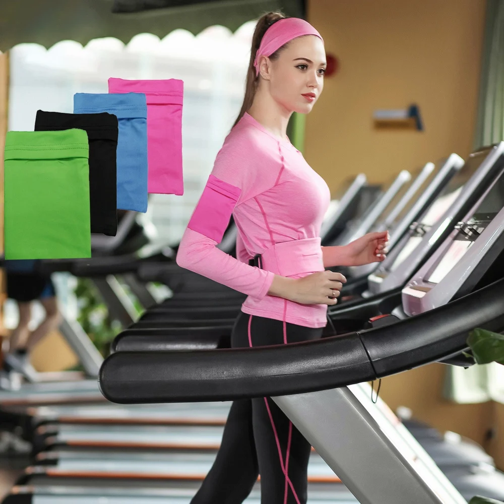 Cell Phone Armbands for Adult Women Men Lightweight Non-slip Universal Sleeve Running Phone Holder Outdoor Sports Pouch Band 6