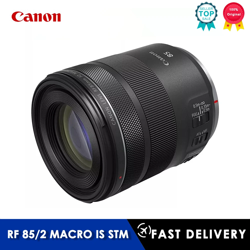 Canon Lens Canon Rf 85Mm F2 Macro Is Stm Per Canon Rf-Mount Rp R R6 R5 R3