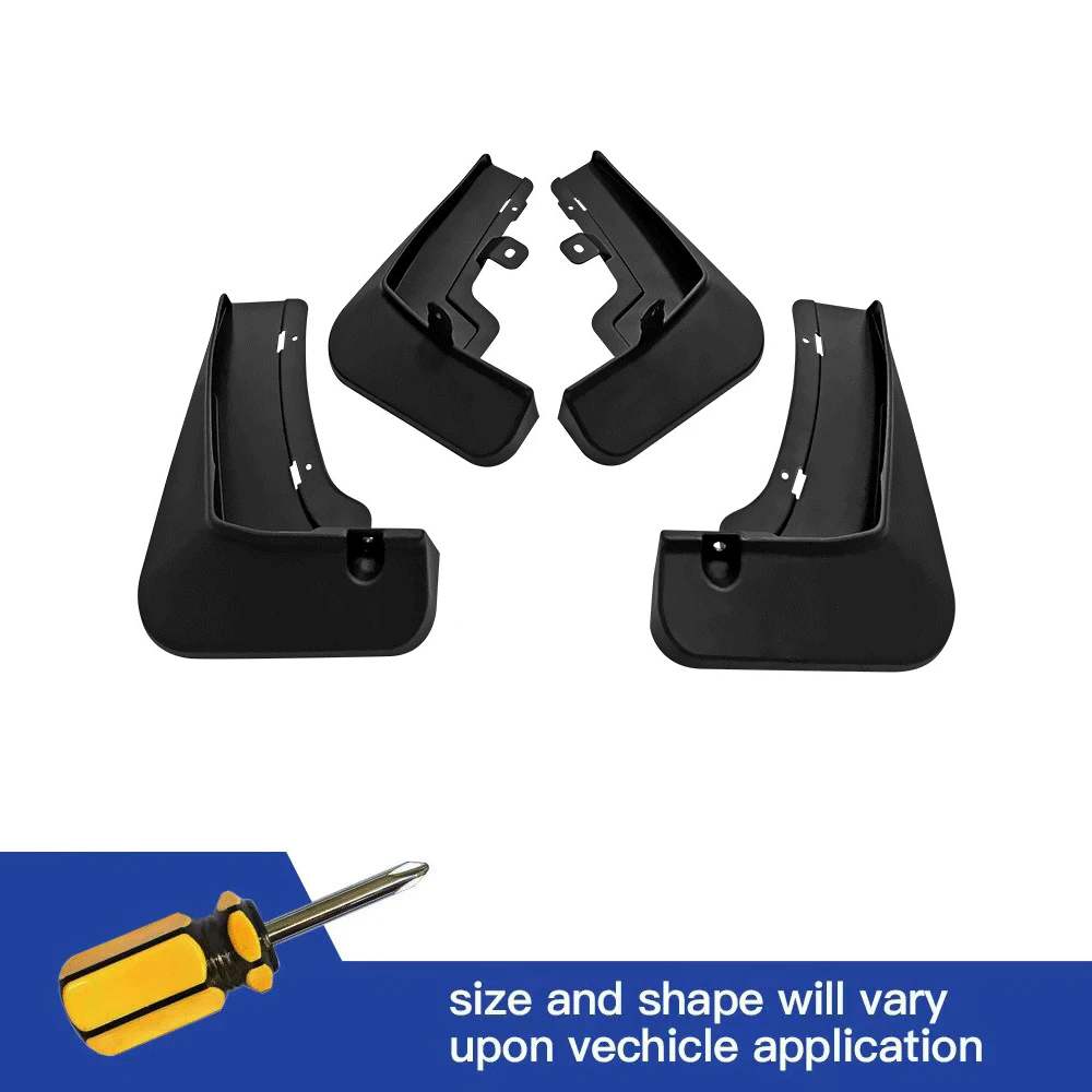

4pcs Fender Mudflaps Front And Rear Wheel Mud Splash Guards Exterior Accessories For Ford Edge L 2023