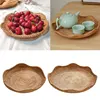 Handwoven Rattan Storage Basket Fruit Picnic Basket Cake Wicker Tray Food Bread Plate Snack Box Sundries Container Kitchen Decor 1
