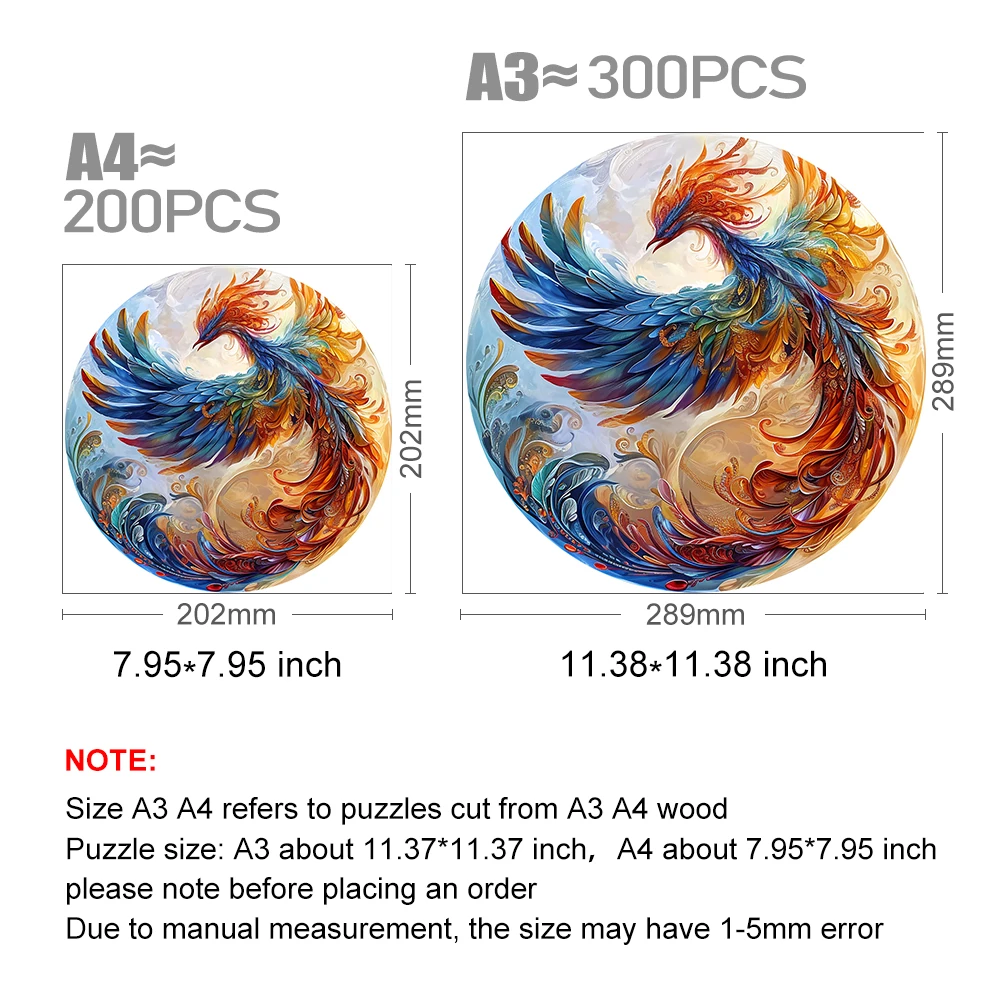 Mysterious Cute Animals Wooden Puzzle For Adults Wooden Crafts Colorful And Round Shaped Animal Puzzle Wood Craft Toys For kids 4