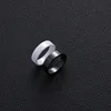 6mm Flat Black White Ceramic Rings For Women Men Minimalist Zirconia Jewelry Waterproof Simple Fashion Gift US Size 6 To 12 3