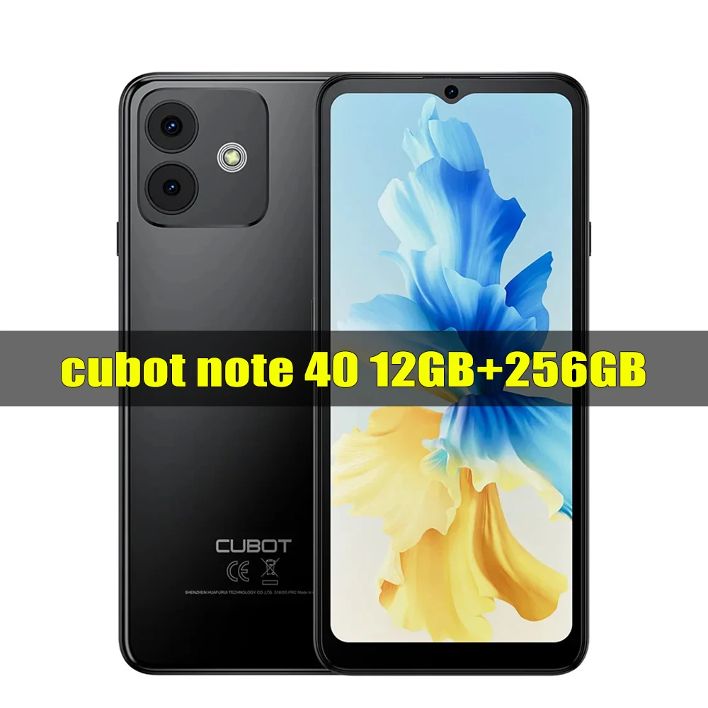 Cubot Note 40 Ultra-thin Smartphone Octa Core 6.56 Inch HD 12GB RAM+256GB  ROM Mobile Phone 50MP 5200mAh Android 13 4G Cellphone - AliExpress