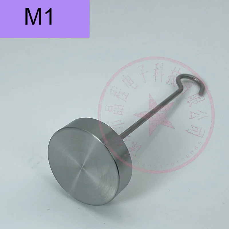 M1 Grade Stainless Steel 50g-5kg Lump Increase Hanging Plate Weight Force Measuring Counterweight With Hook Standard Method