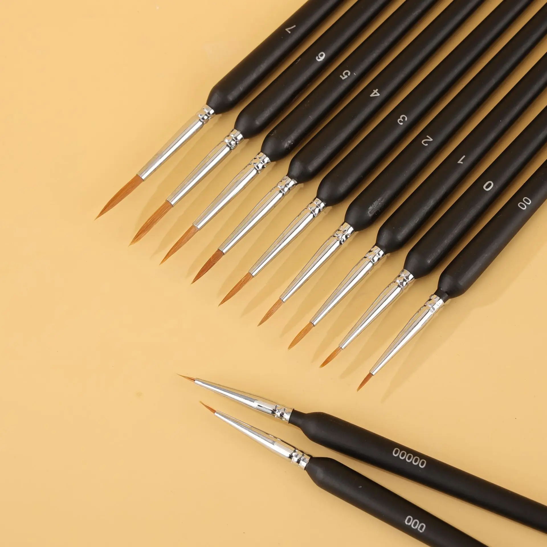 Drawing brush Drawing brush Oil painting Drawing brush Drawing pen Art tool Drawing brush hook edge oil brush 3